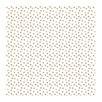 Papel velino com bolinhas castanhas 30,5 x 30,5 cm - Artis decor - 3 unidades