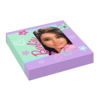 Guardanapos 16,5 x 16,5 cm Barbie Sweet - 16 unidades