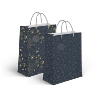 Saco de oferta azul-marinho Constellations 14 x 11,5 x 6,7 cm - 1 unid.