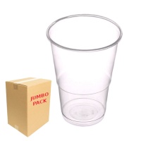 Copos reutilizáveis de plástico transparente de 400 ml - 960 unidades