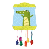 Piñata de crocodilo 33 x 28 cm