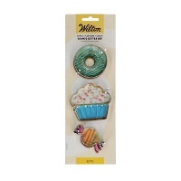 Cortadores de donut, cupcake e doce - Wilton - 3 unidades