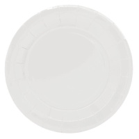 Pratos de cartão branco de 23 cm - 25 unid.