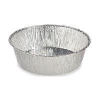 Embalagem descartável redonda de 25 x 25 x 7,5 cm - 2 unidades