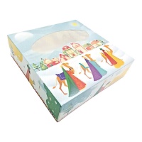 Caixa para um bolo de Natal 33 x 33 x 8 cm - Pastkolor