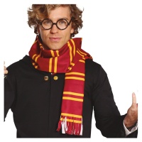 Conjunto infantil Wizard Harry com cachecol e óculos de proteção