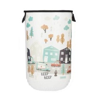 Cesto para roupa suja de 52,3 x 34 x 34 cm com fecho para roupa de trânsito