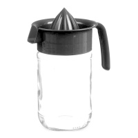 Espremedor manual de vidro 660 ml preto - Leknes