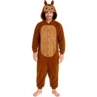 Fantasia de Labubu marrom escuro para homem