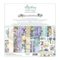 Kit de papéis para scrapbooking Lavender Farm - Artis decor - 12 folhas