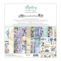 Kit de papel para scrapbooking Lavender Farm - Artis decor - 12 folhas