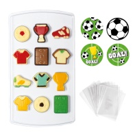Kit Futebol para chocolates - Decoração - 40 unidades