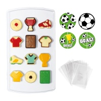 Kit de chocolates de futebol - Decorar - 40 peças
