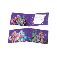 Convites de Monster High - 6 unidades