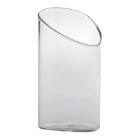 Copos de plástico transparente de 80 ml, forma inclinada - Dekora - 100 unidades