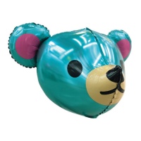 Balão de cabeça de urso de peluche de 66 cm