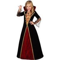 Fatos elegantes de Condessa Vampira para rapariga