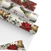 Papel de embrulho de Natal de 2 x 0,70 m - 1 unidade