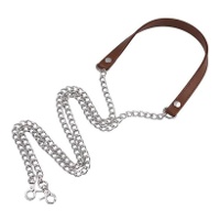 Alça em couro sintético e corrente de 1,20 m - Casasol