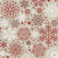 Tela Reciclada Flocos de Neve de Natal - Katia
