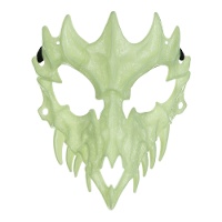 Máscara de caveira de animal fosforescente