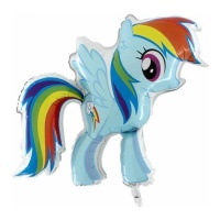 Balão de silhueta XL de Rainbow Dash de My Little Pony de 70 x 60 cm - Grabo