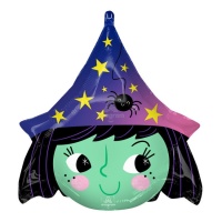 Balão cabeça de bruxa sorridente 48 cm - Anagrama
