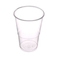 Copos de plástico transparente reutilizáveis de 600 ml - 6 unidades