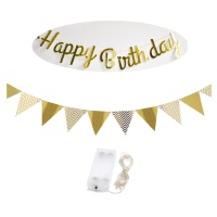 Kit Happy Birthday Kit com luzes - Monkey Business - 3 unidades