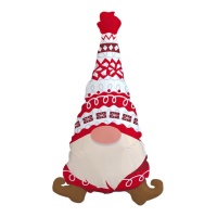 Balão duende com chapéu vermelho 91 x 56 cm