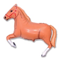 Balão de cavalo castanho 107 x 75 cm - Conver Party
