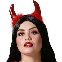 Tiara de Diaba Vermelha Brilhante