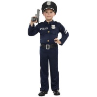 Fato de polícia urbano para criança