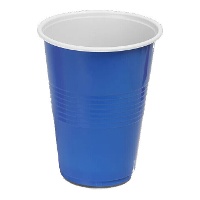 Copos de plástico bicolor de 450 ml - 10 unidades