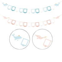 2,5m Baby Shower photo garland - 1 pc.