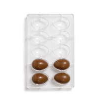 Molde para ovos de chocolate 30 g - Decora - 10 cavidades