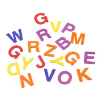 Letras autocolantes de borracha eva de 3,5 cm