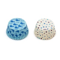 Cápsulas de cupcake de baleia azul - Decora - 36 unidades