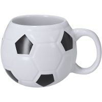 Caneca de 440 ml em formato de bola de futebol