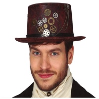 Chapéu de couro steampunk