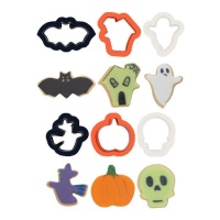 Mini cortadores de Halloween - Decorar - 6 peças