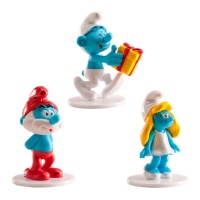 Topo de bolo Smurfs sortido 5,5 cm - Dekora