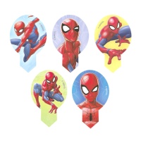 Picks de folha de hóstia recortáveis de Spiderman - 20 unidades