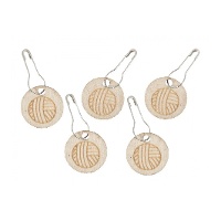 Marcadores de ponto de madeira em forma de carretel - Milward - 10 unidades