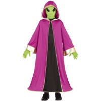 Fato de extraterrestre verde para criança