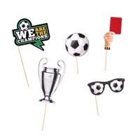 Kit de futebol para Photo booth - 5 unidades