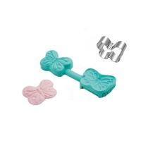 Cortador e molde de pasta de açúcar em forma de borboleta - Silikomart