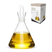 Galheteiro de óleo transparente anti-gotejamento de 500 ml