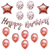 Conjunto de balões Happy Birthday - Monkey Business - 17 pcs.