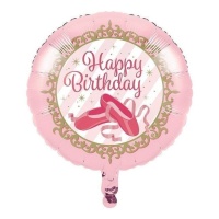 Feliz Aniversário Balão Bailarina 45 cm - Festa Conversa